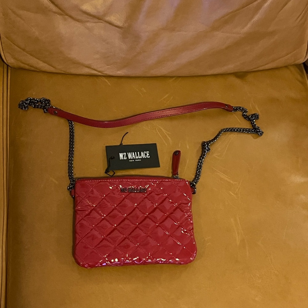 Brand new MZ Wallace Ruby Laquer bag